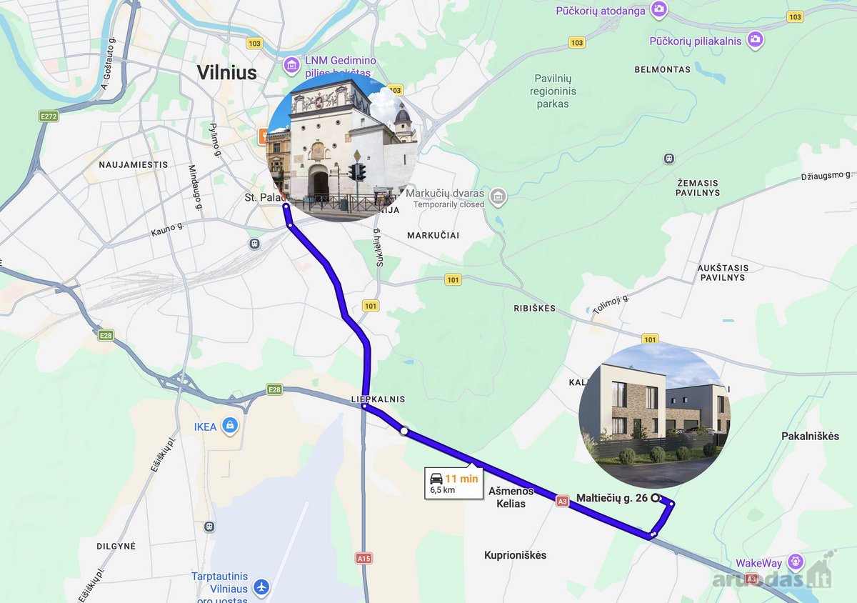 Vilniuje, Kalnėnų rajone, Parduodami 163 m² - nuotraukos Nr. 46