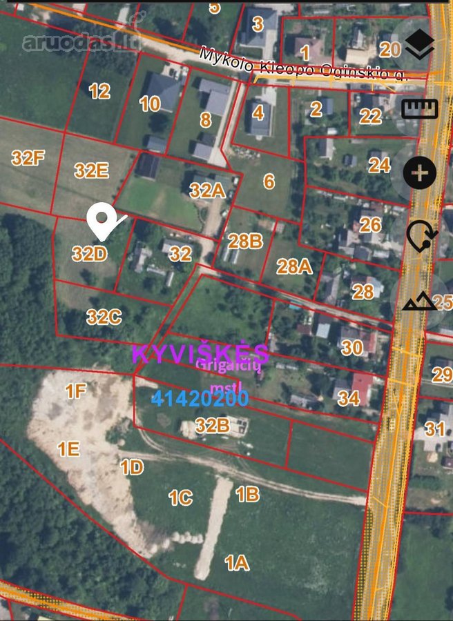 Parduodamas sklypas Grigaičių mstl., Vilniaus