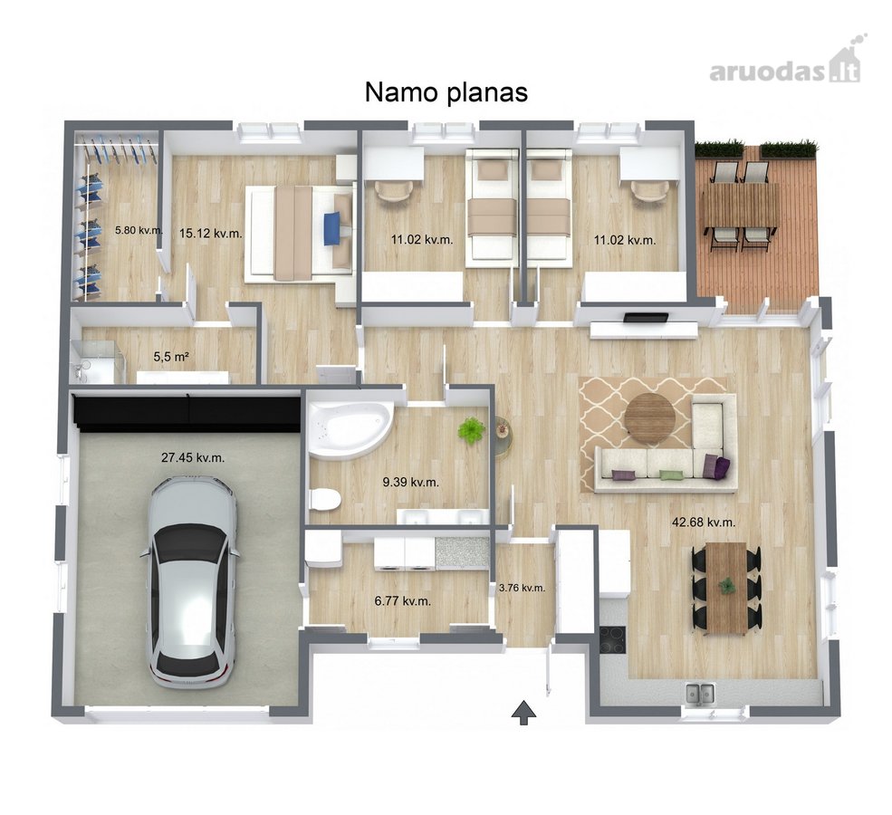Parduodamas 142 m² Namas Radailiuose – Idealu - nuotraukos Nr. 4