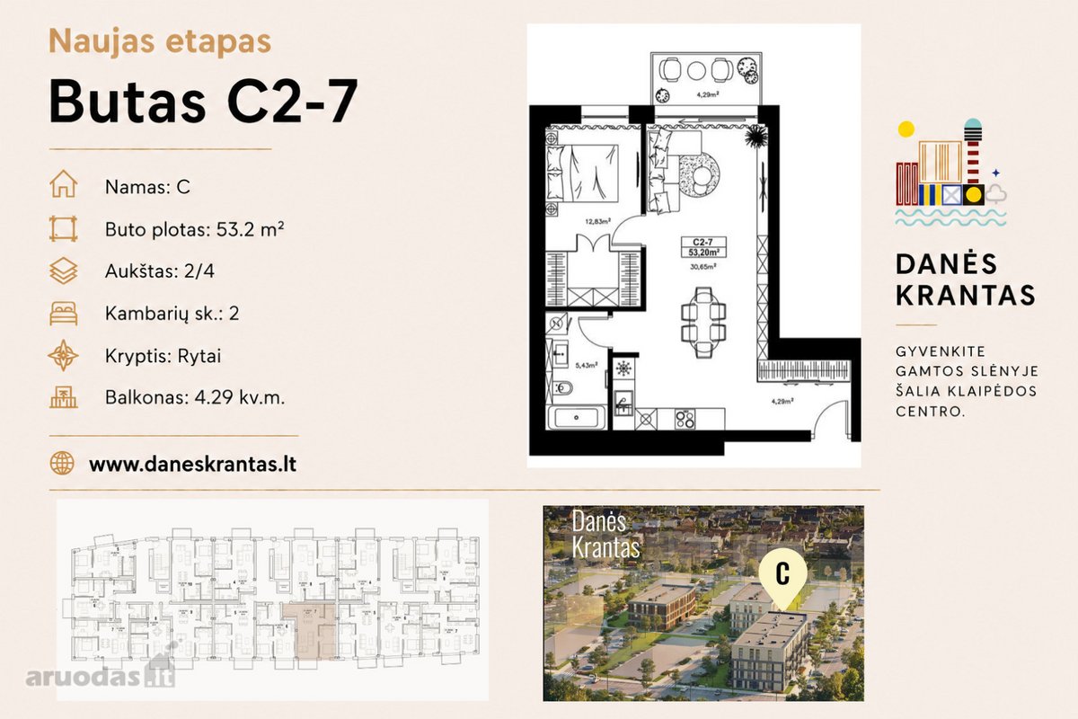 Naujojo „Danės krantas“ C etapo statybos - nuotraukos Nr. 2
