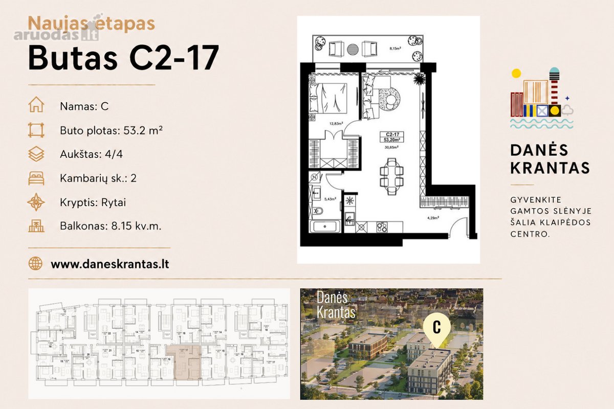 Naujojo „Danės krantas“ C etapo statybos - nuotraukos Nr. 3