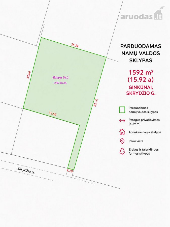? Parduodamas 15.92 a Namų Valdos Sklypas