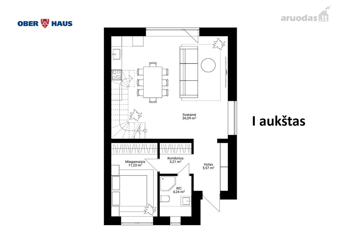 Žvėryne parduodamas A+ klasės 5 kambarių - nuotraukos Nr. 15