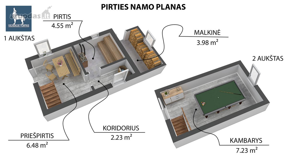 Parduodamas Jaukus Sodo Namas Su Pirtimi - nuotraukos Nr. 42
