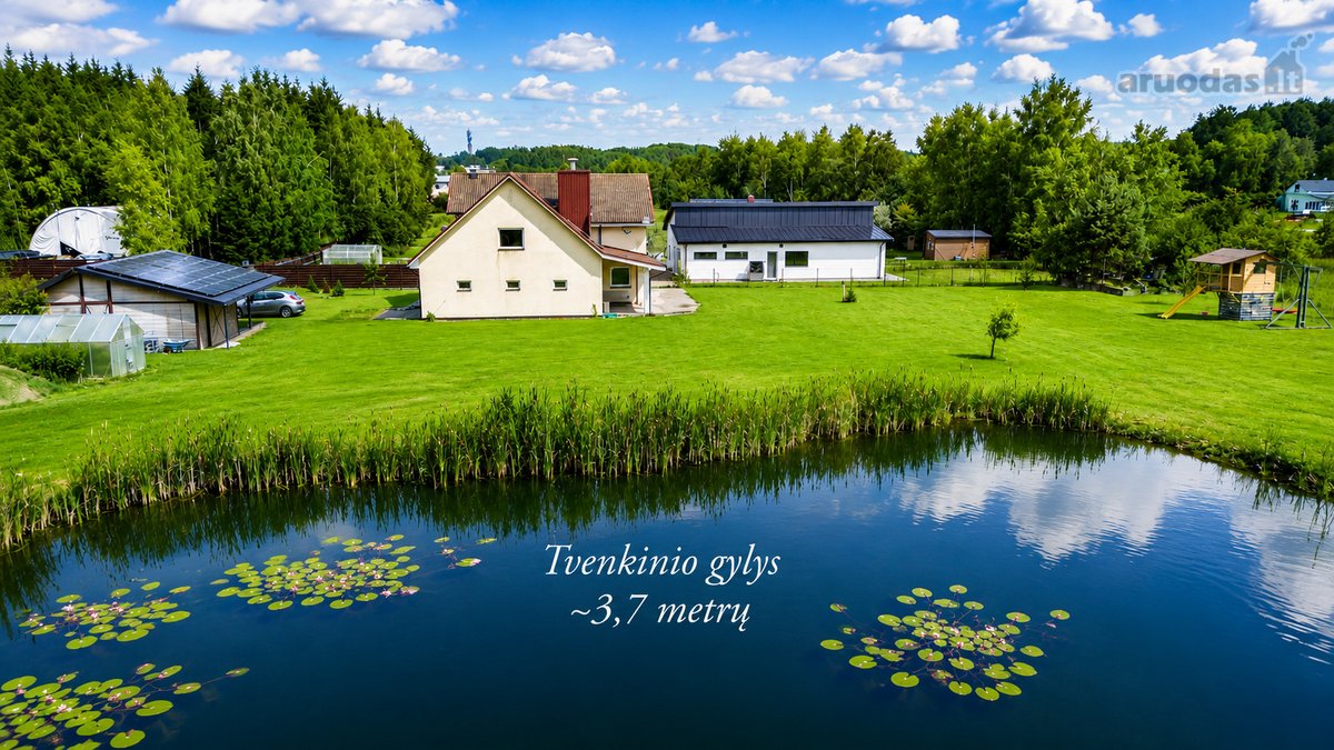 Autentiški Namai Su Nuosavu Tvenkiniu Ir 50