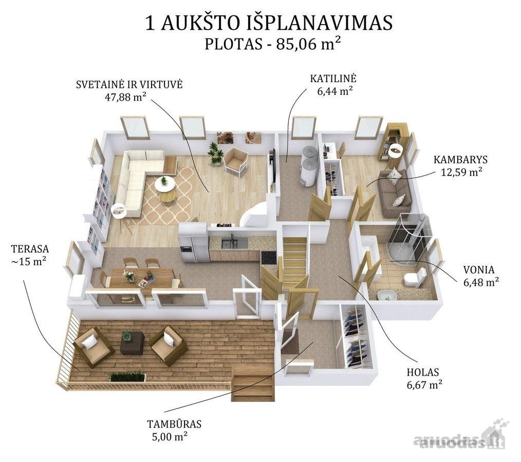 Renovuota rąstinė sodyba prie Kalvių ežero – - nuotraukos Nr. 17
