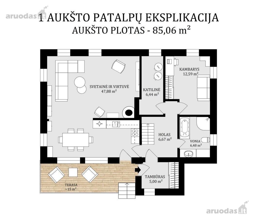 Renovuota rąstinė sodyba prie Kalvių ežero – - nuotraukos Nr. 19