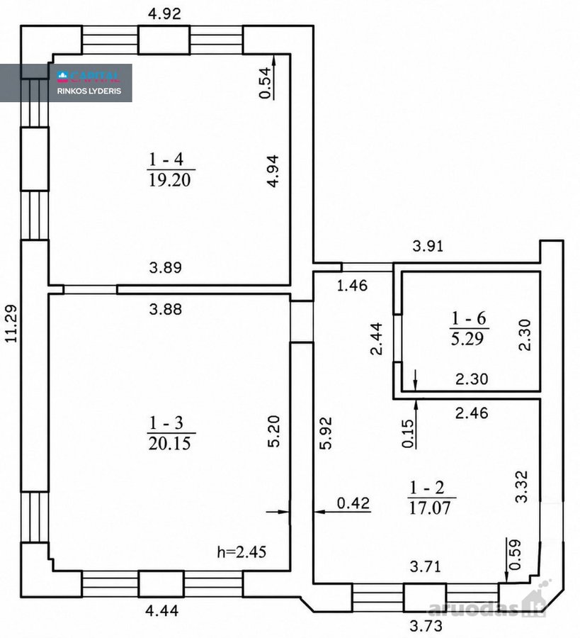 Parduodama funkcionaliai išplanuotas, jaukus - nuotraukos Nr. 9