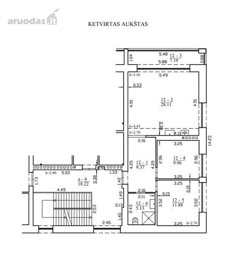 Viršutinis aukštas naujos statybos projekte - nuotraukos Nr. 32