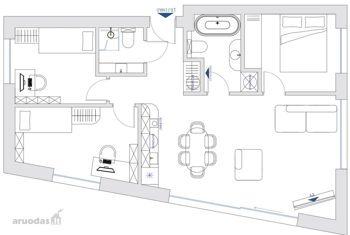 Išskirtiniai Apartamentai Su Privačiu Žemės - nuotraukos Nr. 15