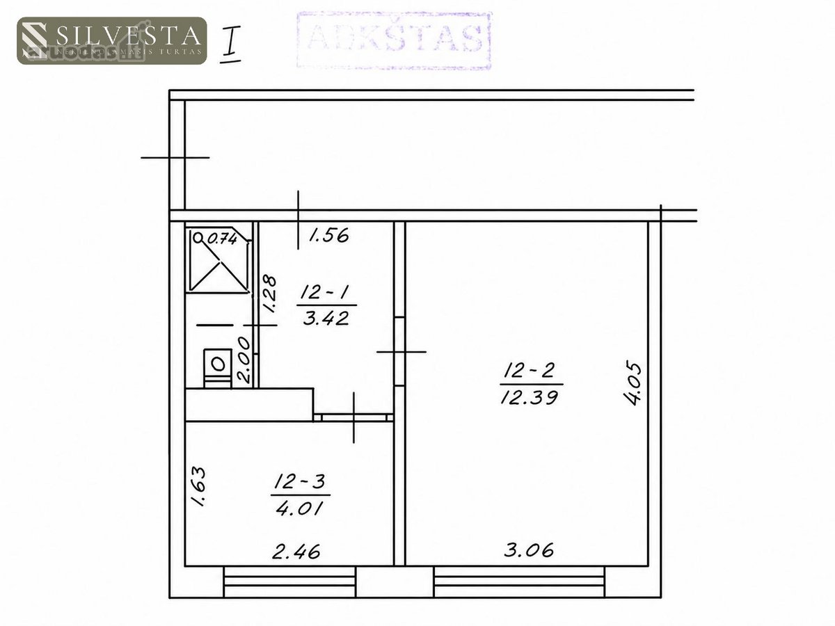 Parduodamas 1 kambario butas Savanorių pr. 21 - nuotraukos Nr. 12