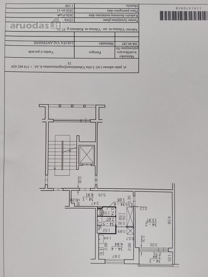 2026-05-06 su lazeriniu matuokliu matininkės
