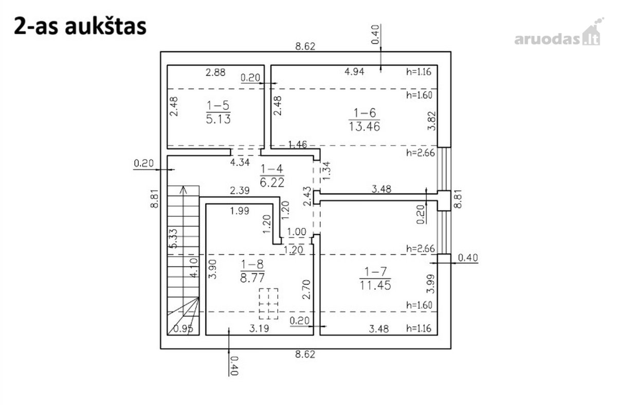 Parduodamas naujos statybos, A+ klasės, 105 - nuotraukos Nr. 15