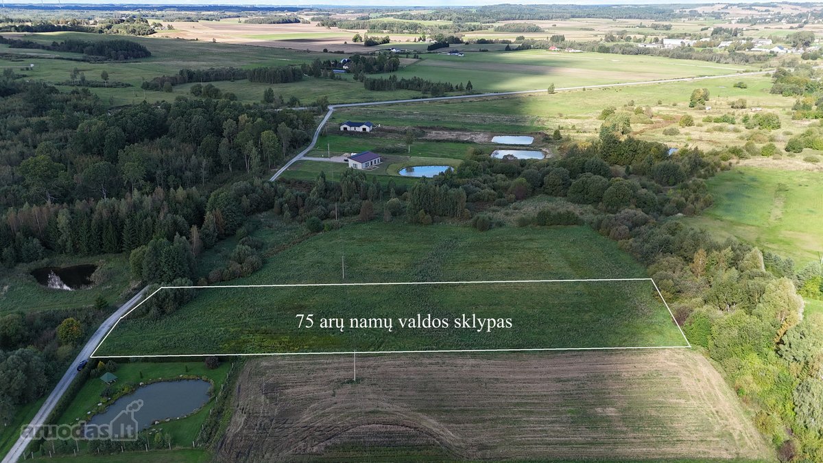 Parduodamas Erdvus 75 Arų Namų Valdos Sklypas - nuotraukos Nr. 2