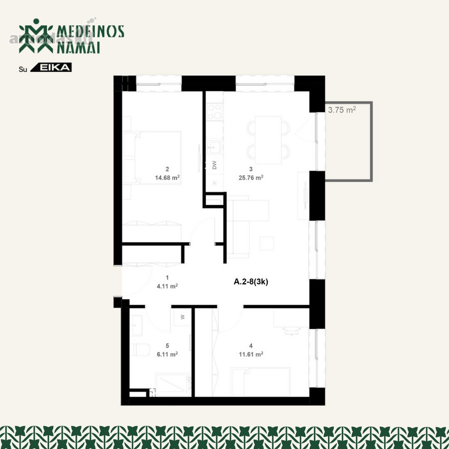 Šiam butui yra taikoma 6 200 € nuolaida – - nuotraukos Nr. 3