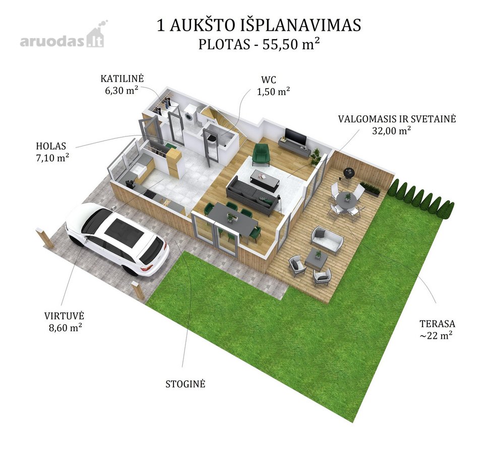 Be tarpininkų, tiesiai iš vystytojo - nuotraukos Nr. 7