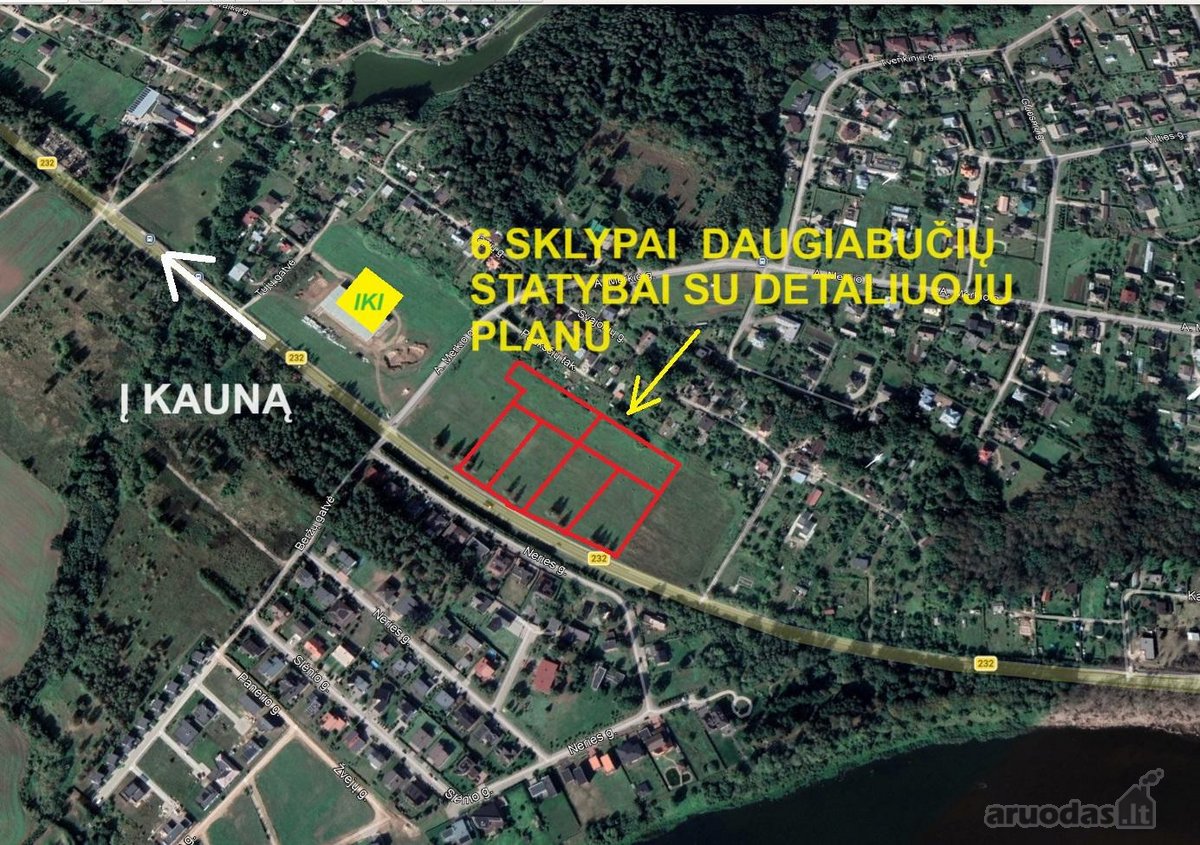 6 sklypai (plotas nuo 39 iki 48 arų, bendras - nuotraukos Nr. 3