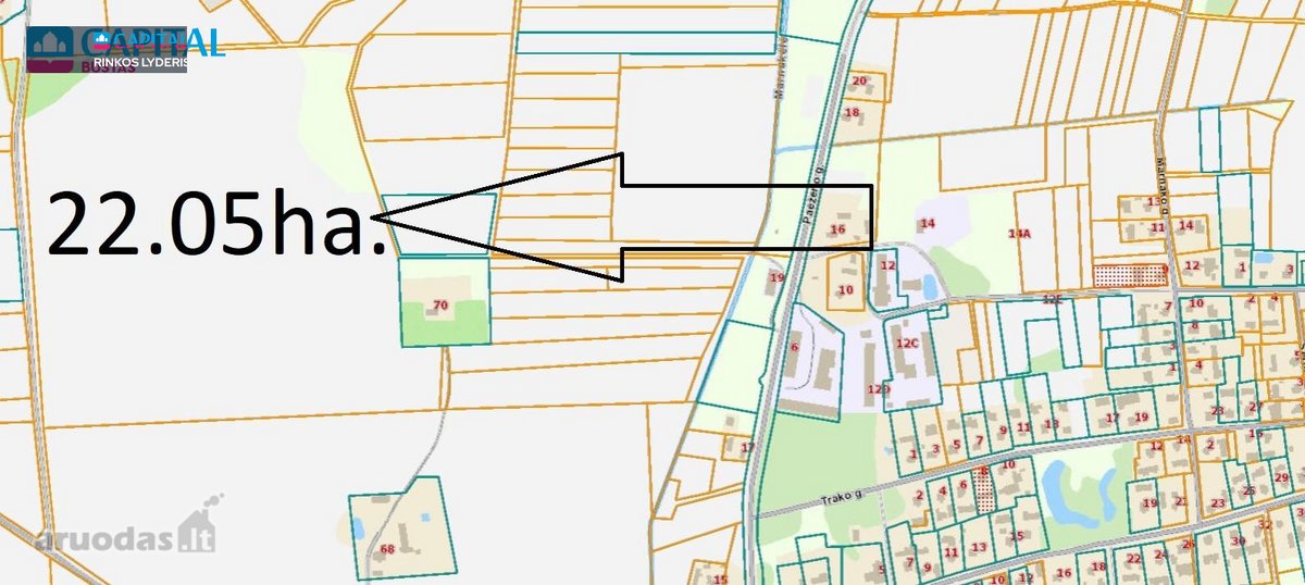 Parduodamas žemės ūkio paskirties sklypas 22 - nuotraukos Nr. 2