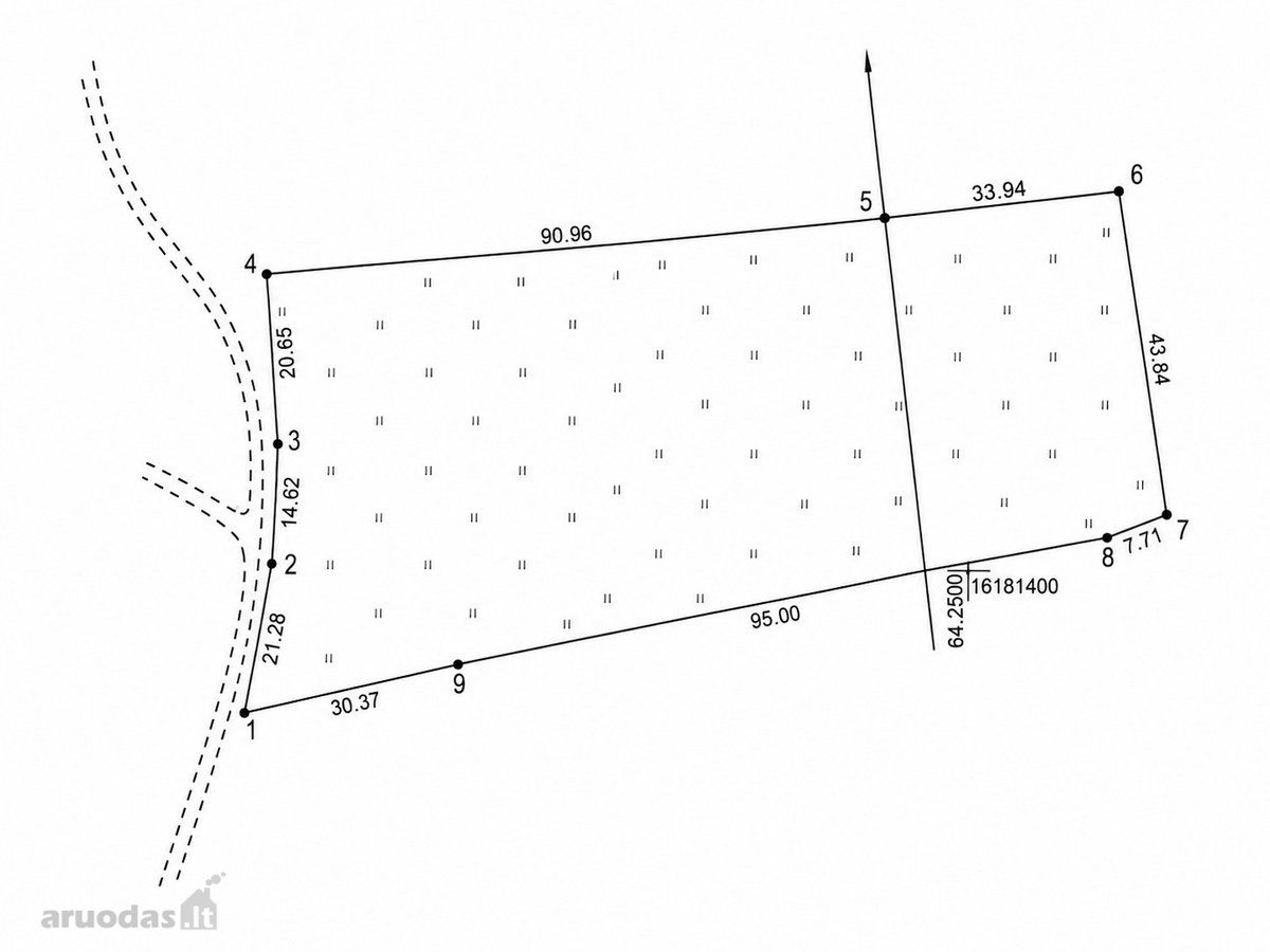 Parduodamas 62.87 Arų Namų Valdos Sklypas - nuotraukos Nr. 2