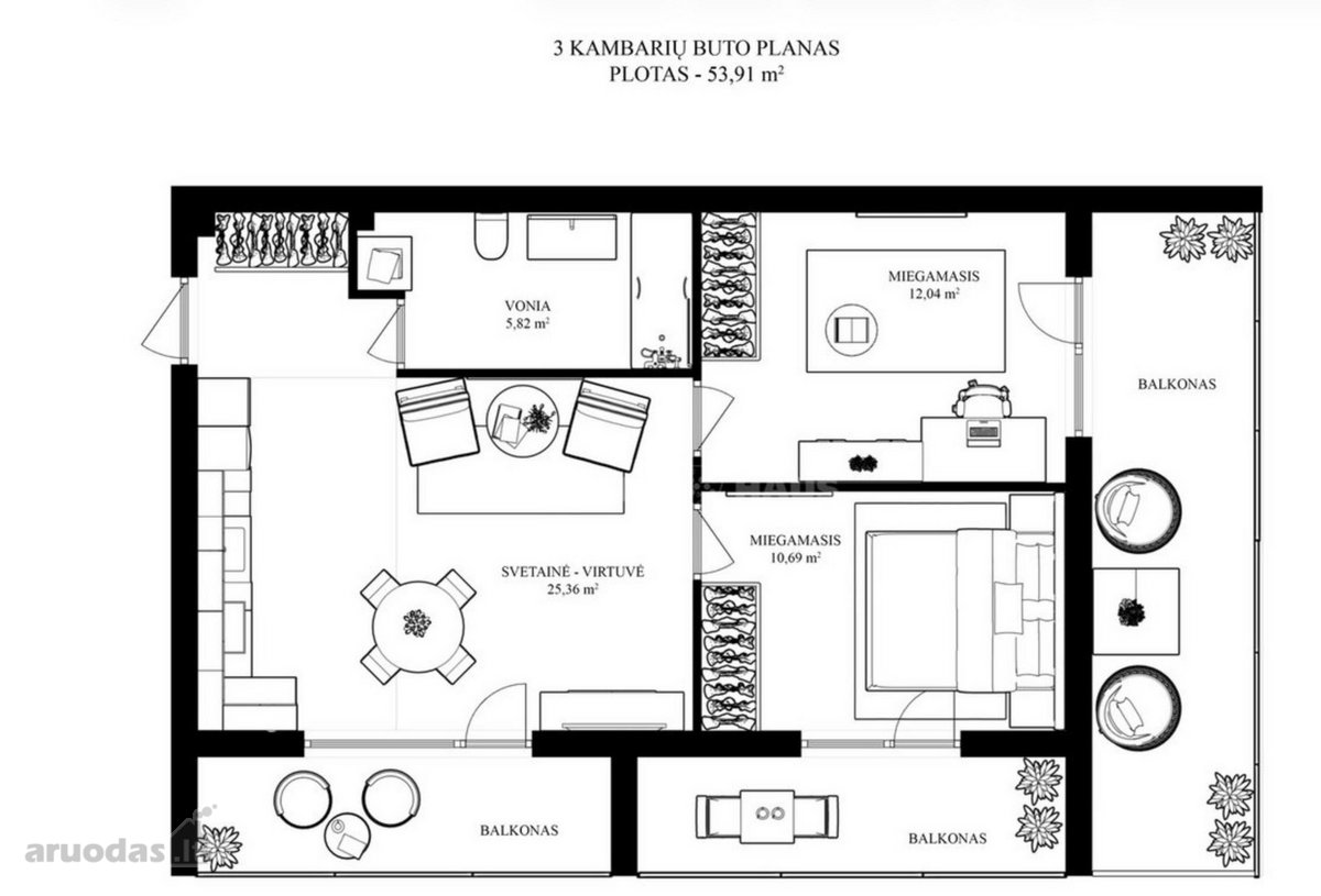 Parduodamas šviesus, moderniai įrengtas 3 - nuotraukos Nr. 18