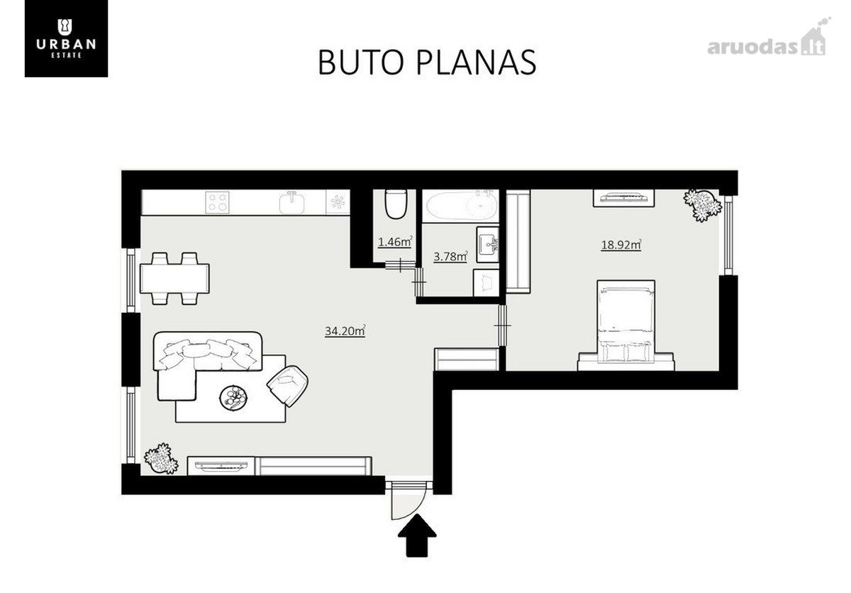 Itin Erdvus, Tvarkingas Ir Prižiūrėtas Butas - nuotraukos Nr. 17