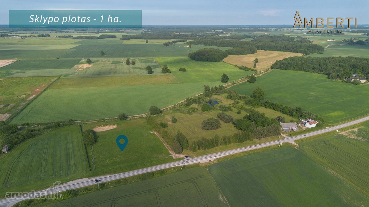 Parduodamas 1 Ha Namų Valdos Sklypas