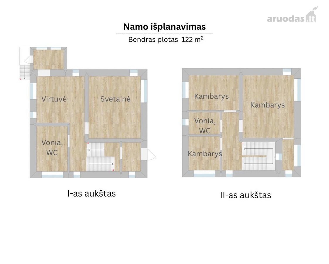 Parduodamas jaukus, pilnai renovuotas - nuotraukos Nr. 11