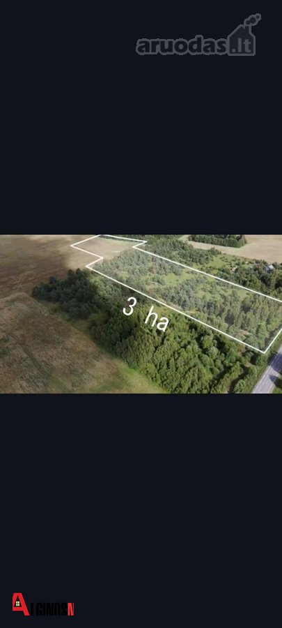 Parduodamas 3 ha rekreacinės paskirties