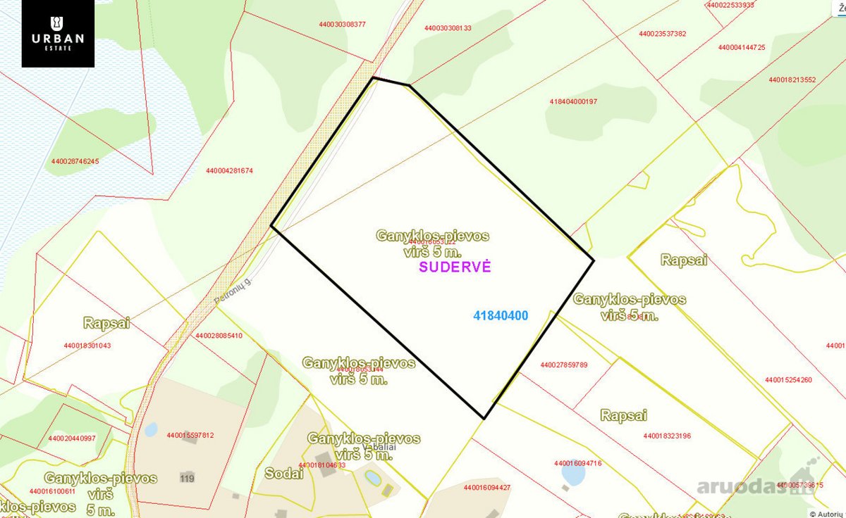 Erdvus 4 Ha Žemės Sklypas Strategiškai - nuotraukos Nr. 5