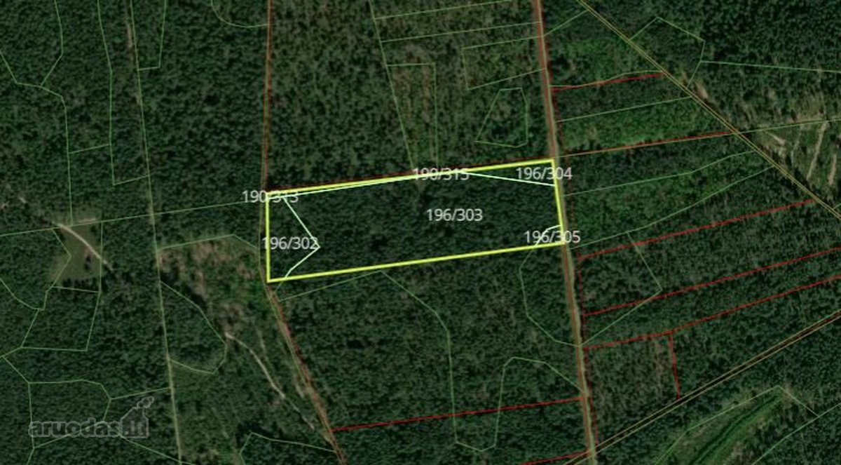 Parduodamas 3.65 ha miškas Vilniaus raj.