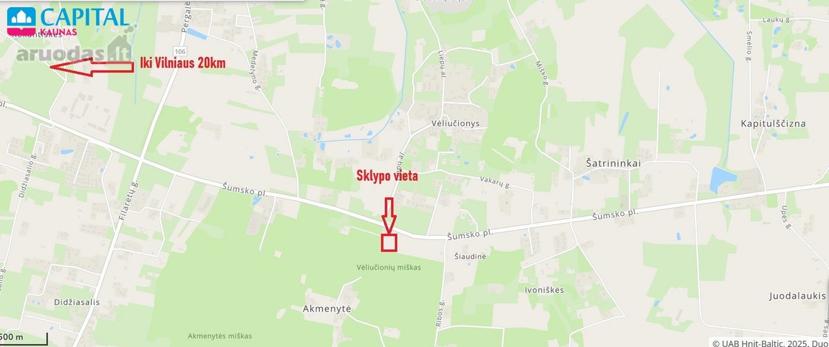 Parduodamas 1 ha Sklypų Masyvas, padalintas į - nuotraukos Nr. 9