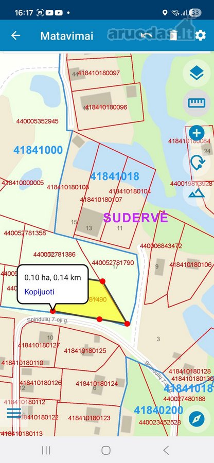 Parduodamas 10 a namų valdos sklypas Vilniaus - nuotraukos Nr. 7