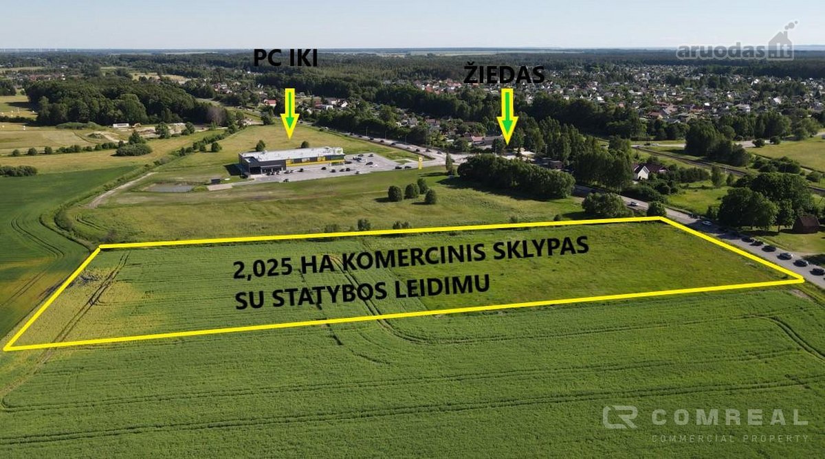 Parduodamas Komercinės Paskirties Sklypas Su - nuotraukos Nr. 2