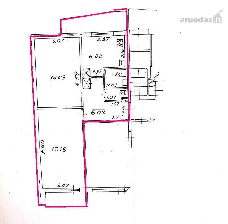 Parduodamas 2 kambarių butas renovuotame name - nuotraukos Nr. 11
