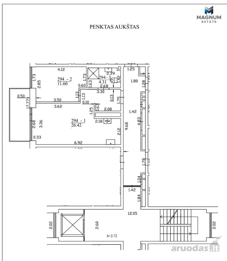 Parduodamas Premium Klasės 2 Kambarių Butas - nuotraukos Nr. 24