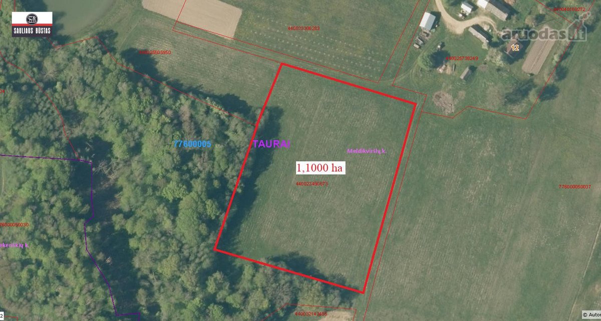 Parduodamas labai gražus 1,1000 ha žemės