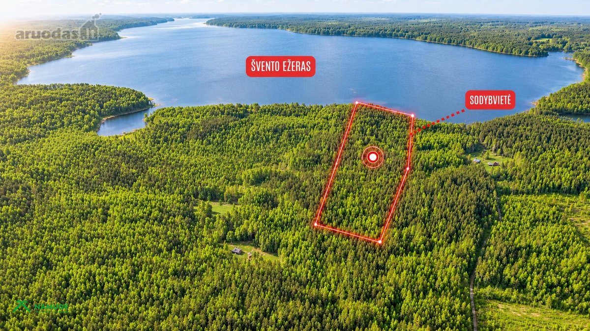 12 Ha Sklypas Su 200 Metrų Švento Ežero