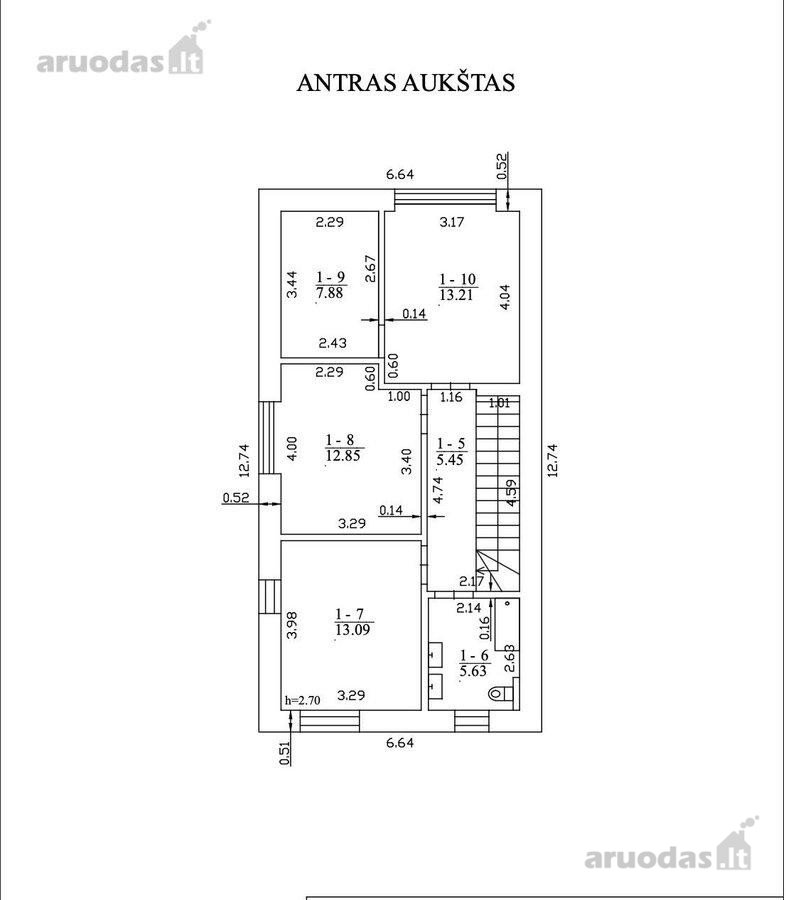 Parduodamas 5 kambarių sublokuotas A++ klasės - nuotraukos Nr. 35