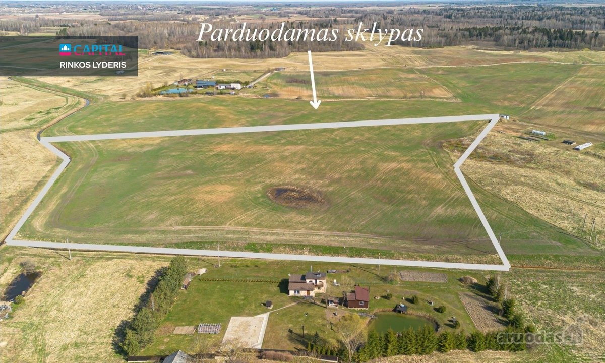 Parduodamas 4,19 ha žemės ūkio paskirties
