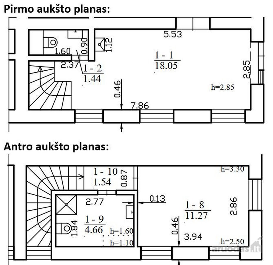 Parduodamas 36.96m² ploto butas/namo dalis - nuotraukos Nr. 12