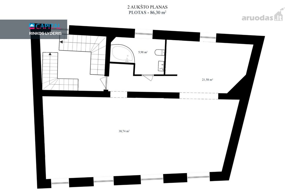 Nuomojamos patalpos istoriniame Vilniaus - nuotraukos Nr. 30