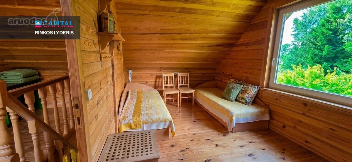 Parduodama rąstinė sodyba su nuosava pakrante - nuotraukos Nr. 22