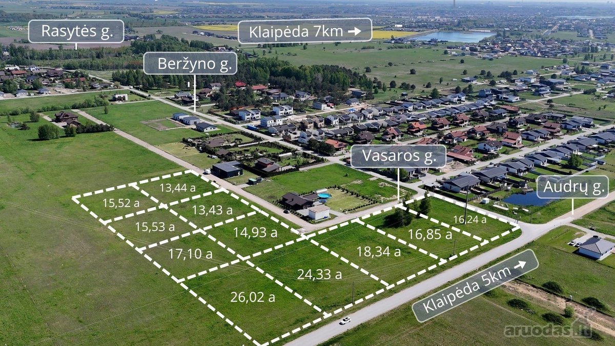 2,25 ha prie Klaipėdos, su elektra ir puikiu