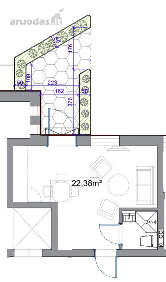 Apartamentai 1-5 - tai pilnai įrengti studio - nuotraukos Nr. 2