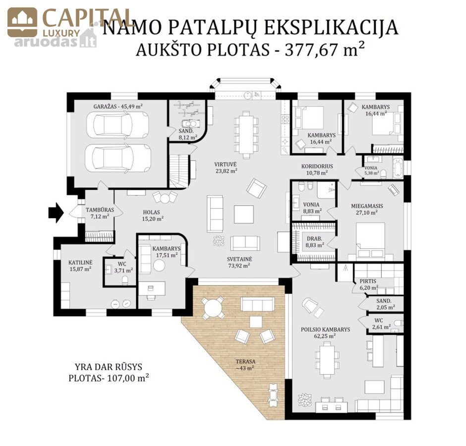 Parduodamas Prabangus, Išskirtinio Interjero - nuotraukos Nr. 35