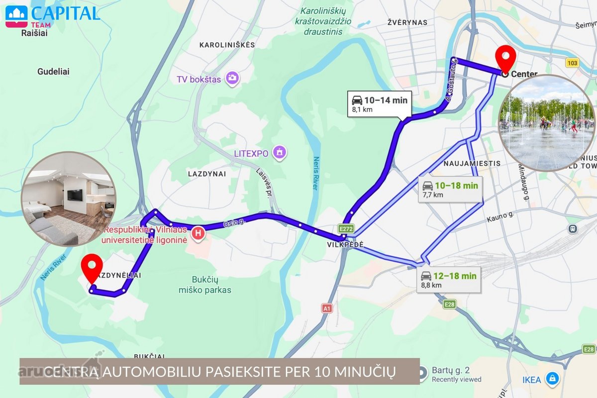 Kompaktiškas, bet šviesos pilnas butas su - nuotraukos Nr. 16