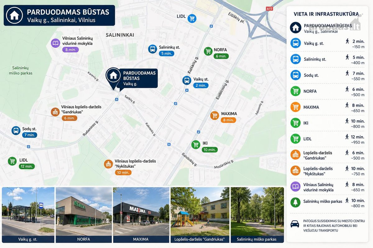 Jaukus Ir Šviesus Kv. M Būstas Salininkuose - nuotraukos Nr. 16