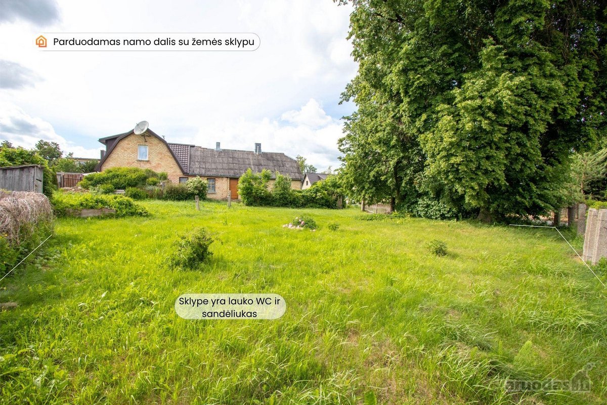 Parduodamas sklypas su namo dalimi Šiauliuose - nuotraukos Nr. 8