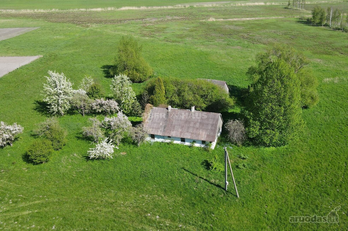 Sodyba su aplink ją esančiu žemės ūkio