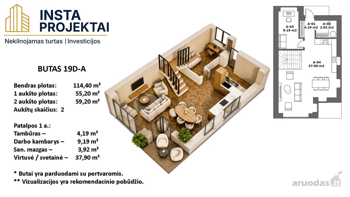 **Parduodamas Erdvus A++ Klasės Kotedžas - nuotraukos Nr. 2